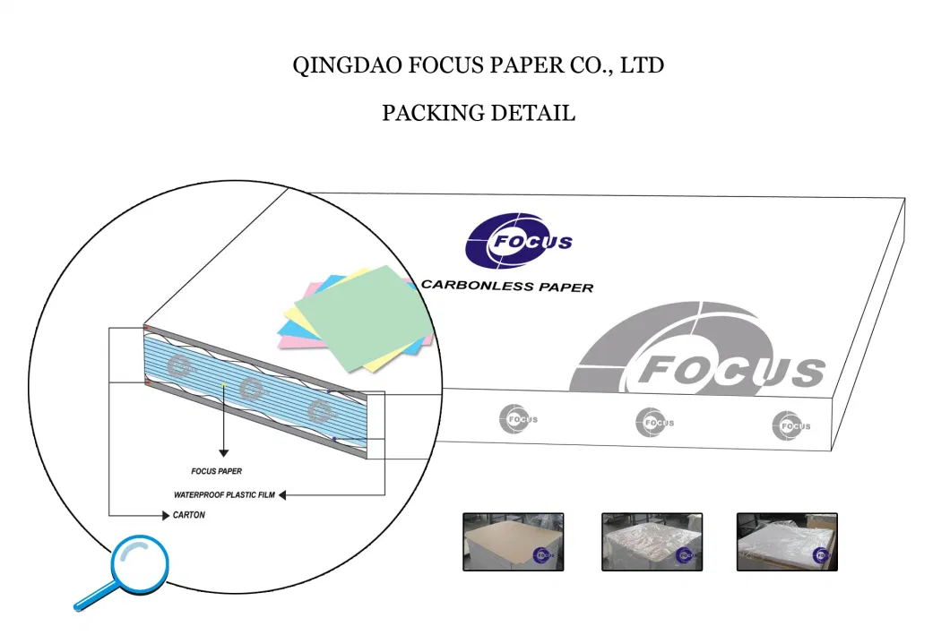 Putih Pink Kuning Biru Hijau CB CFB CF Self Copy NCR Paper Jumbo Rolls 3