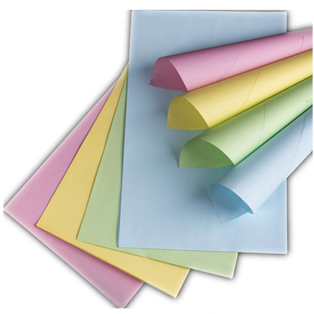 Putih Pink Kuning Biru Hijau CB CFB CF Self Copy NCR Paper Jumbo Rolls 5