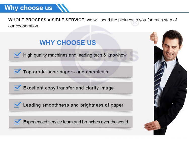 48GSM/55GSM Thermal Paper Jumbo Roll Permukaan Kehalusan Yang Baik 0