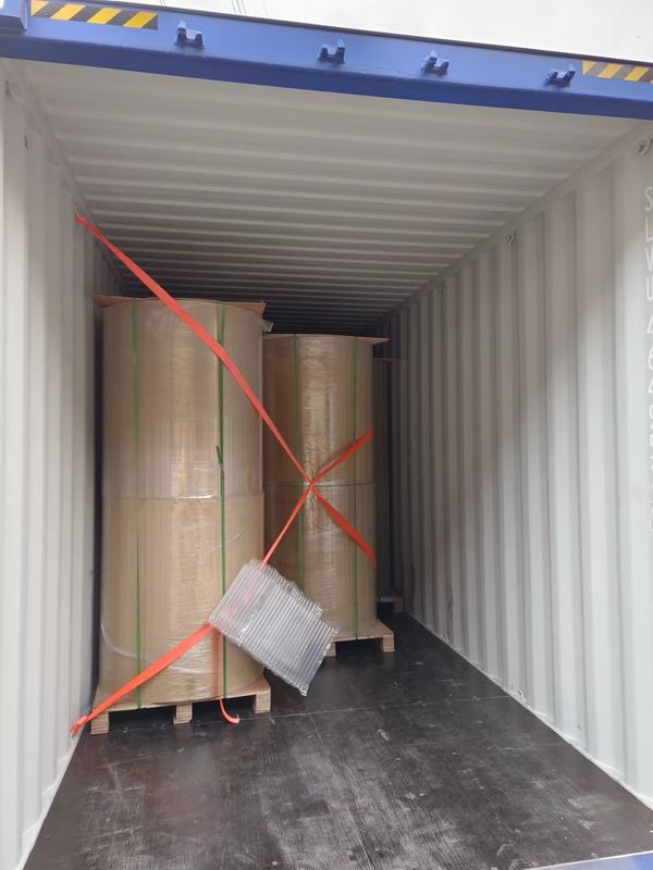 Wood Pulp BPA Free Black Image Jumbo Thermal Paper Roll 45 48 55 65gsm