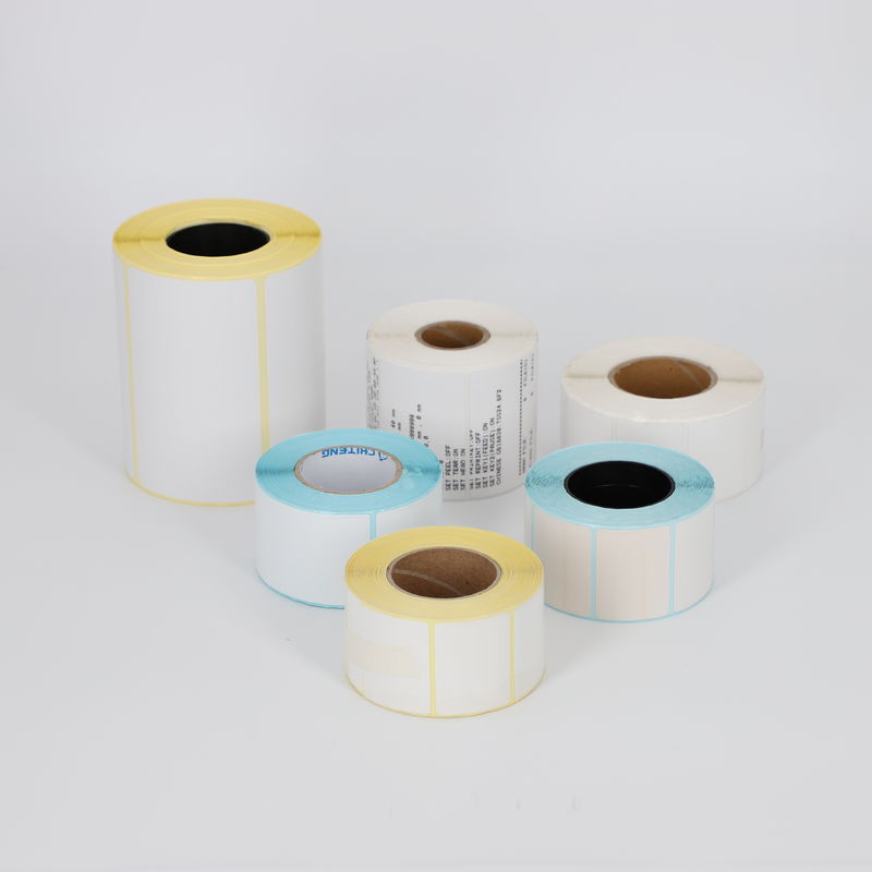 CHINA MANUFACTURER GREASE/WATER Proof Packaging Glassine Paper Thermal Label Paper Roll Direct Self Adhesive