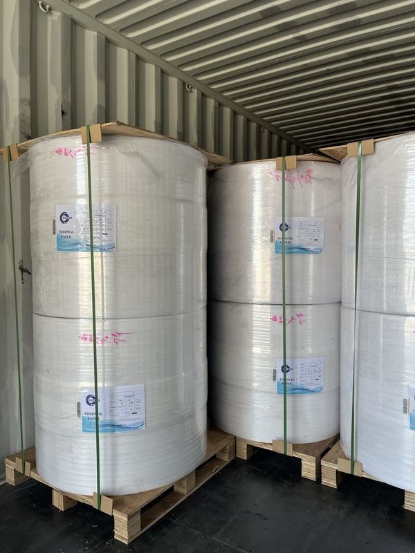 70GSM 80GSM Thermal Card Machine Rolls 1035mm Jumbo 2 Ply Thermal Till Rolls Receipt Paper