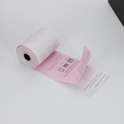 FSC Virgin Wood Pulp Carbonless Paper Roll Untuk POS Roll / Print